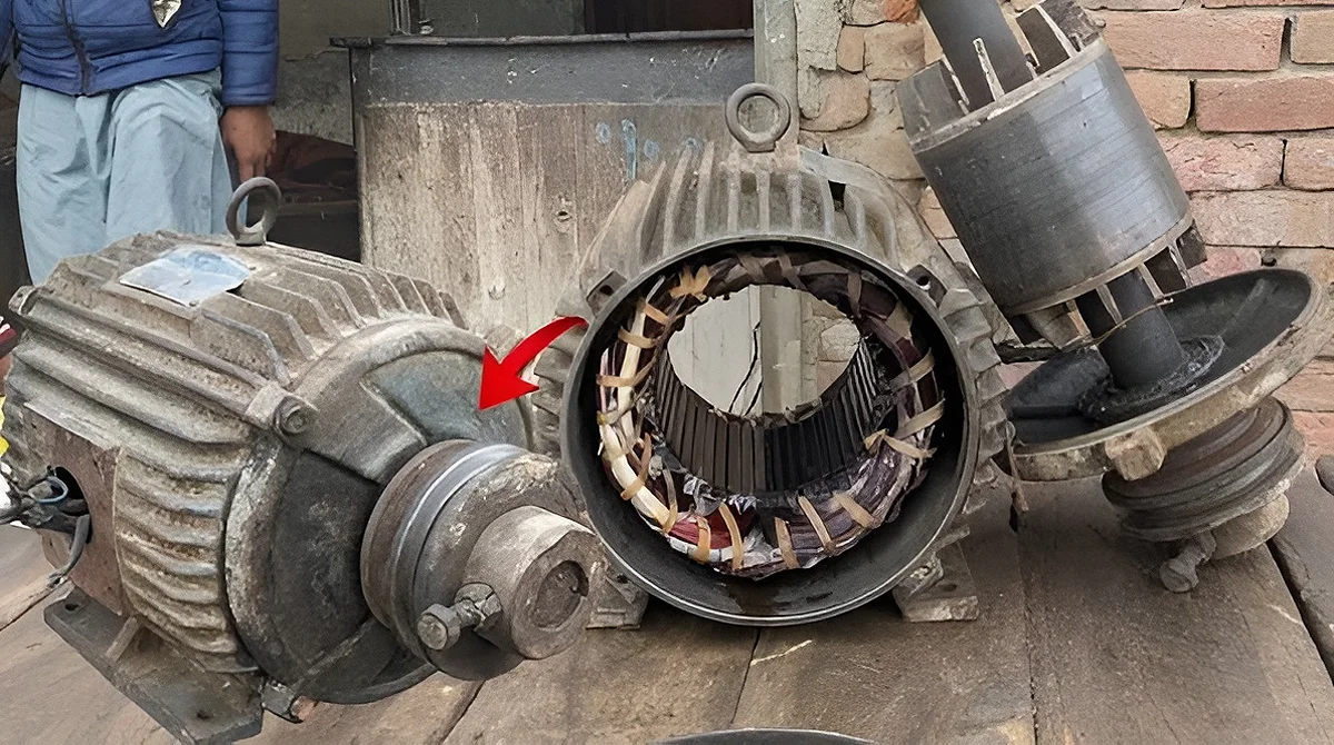 detect burnt three phase motor1