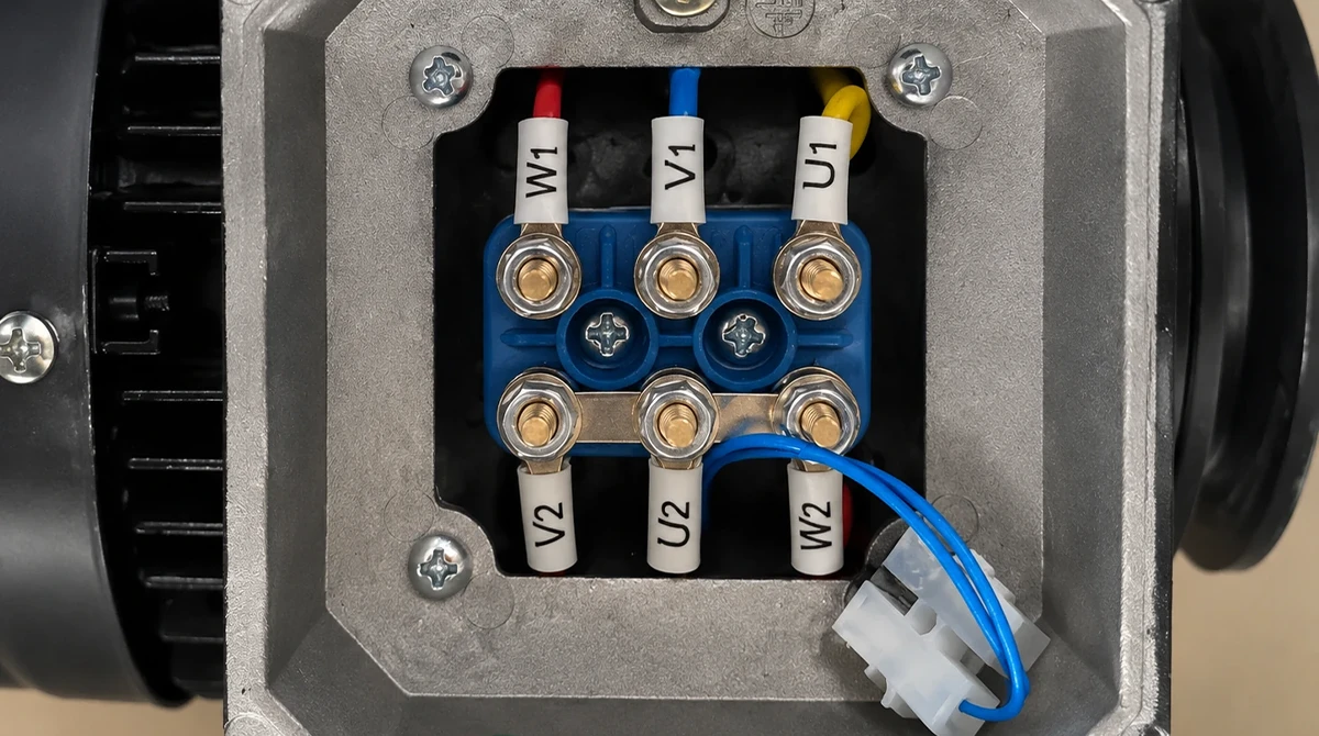three phase motor connection1