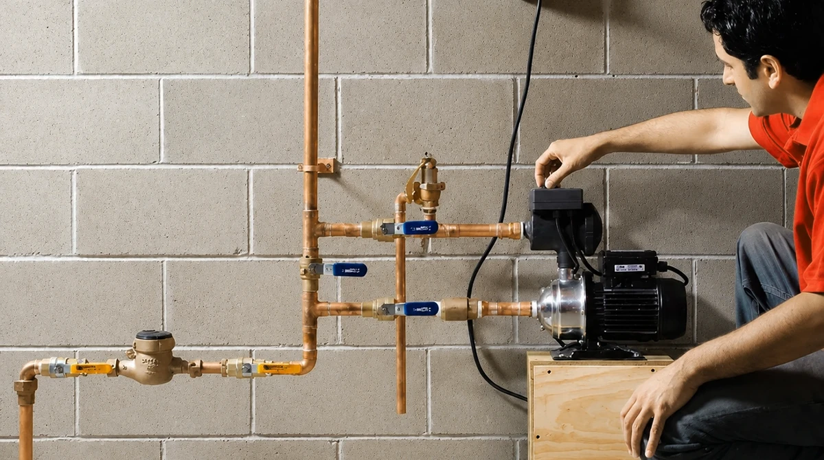 how to set water pump set control2