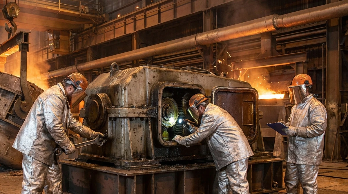 steel industry ladle gearbox guide3