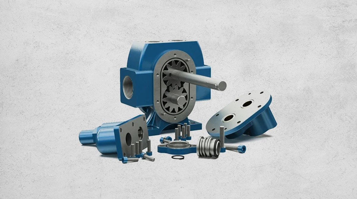 آشنایی با طرز کار پمپ دنده ای 6 how gear pumps work2