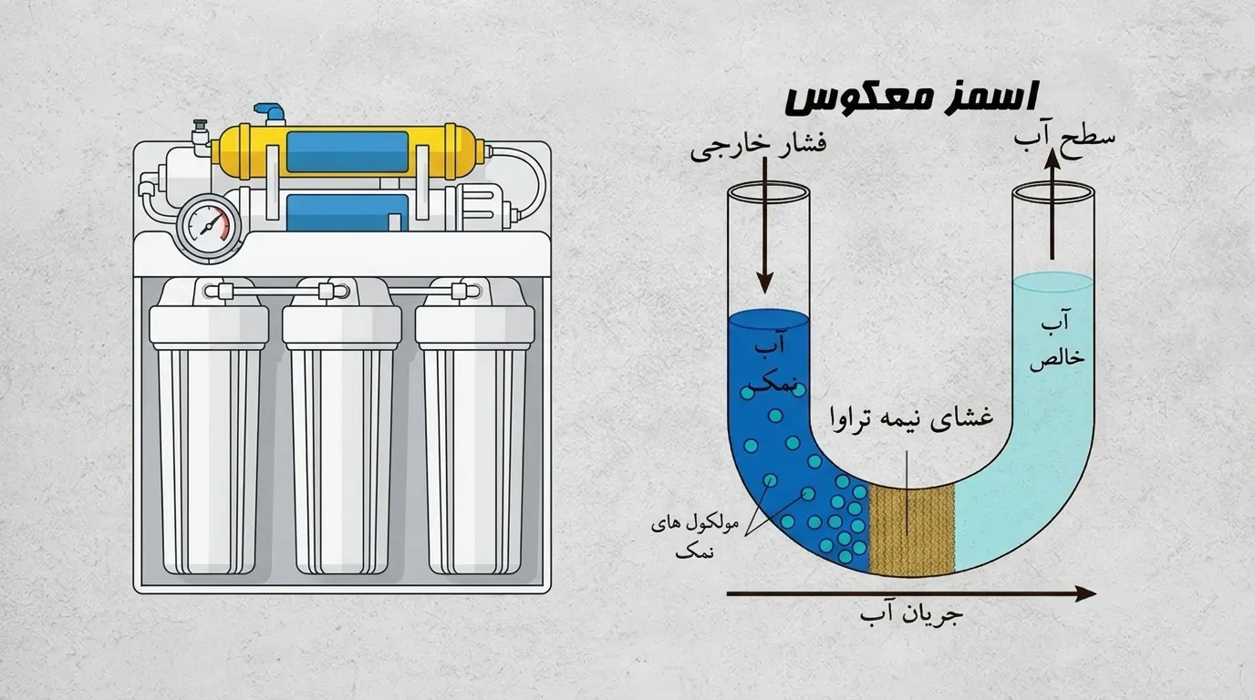 تصفیه آب به روش اسمز معکوس